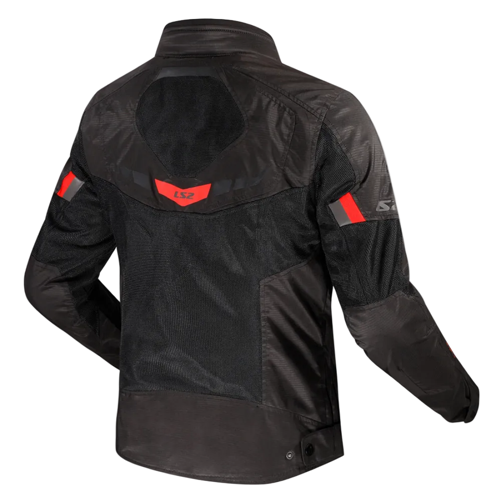 LS2 Garda Air Man Jacket Black Red
