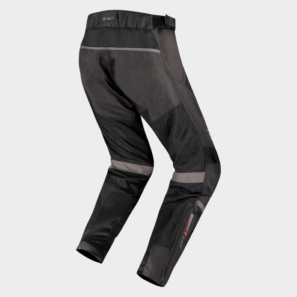 LS2 Como Man Moto Kelnės - Black Dark Grey