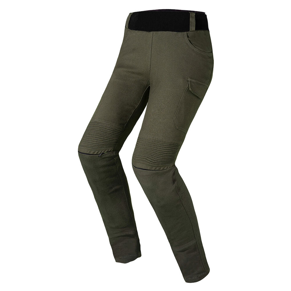 LS2 Router Lady Moto Kelnės - Olive Green