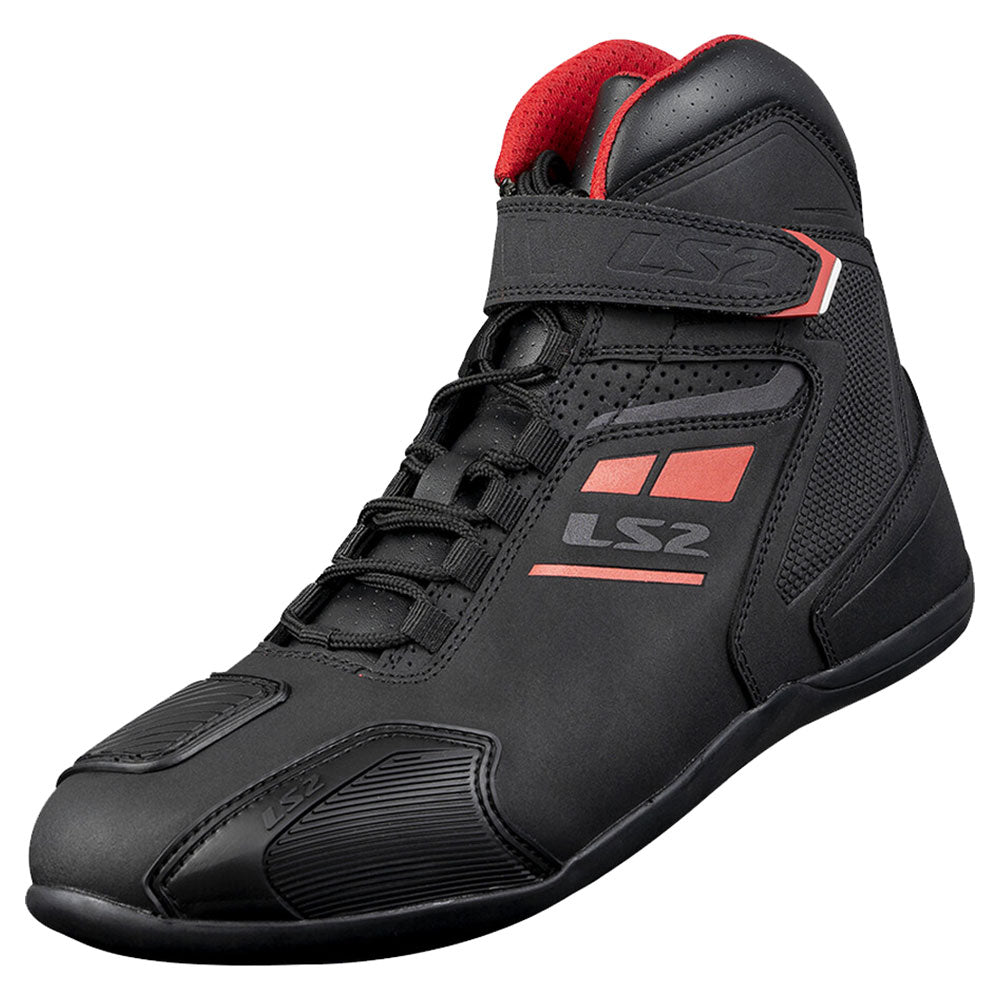 LS2 Garra Man Moto Batai - Black Red