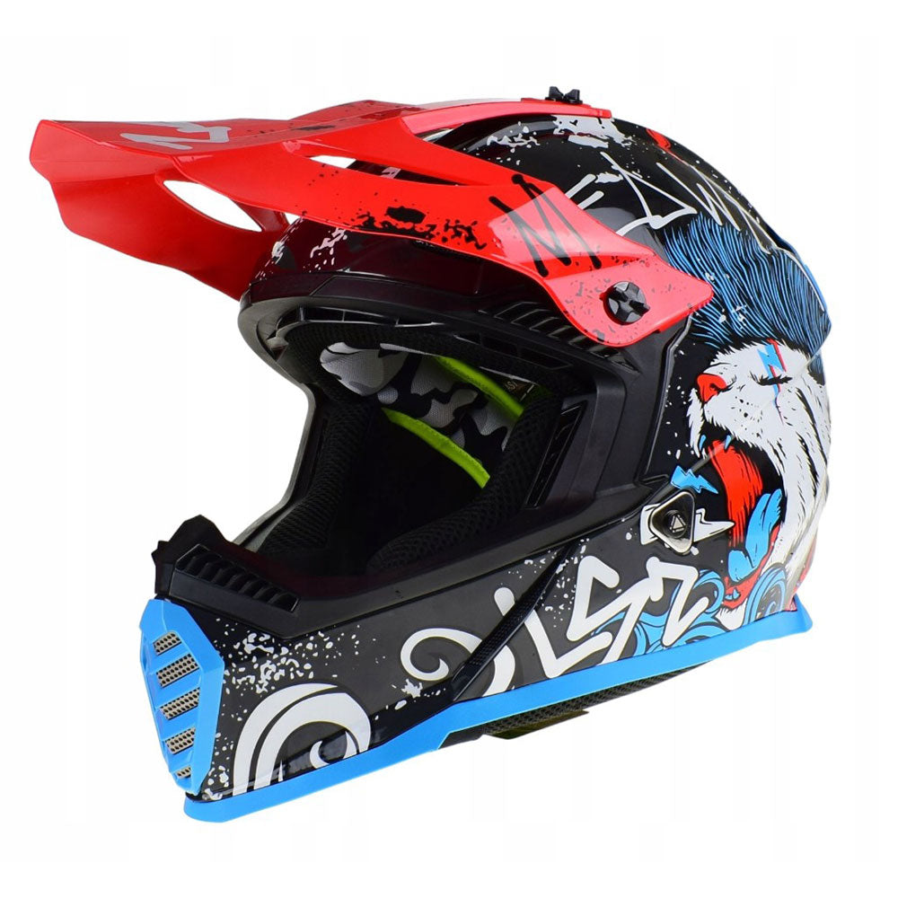 LS2 MX437 FAST II MINI ŠALMAS - STARMAW Black