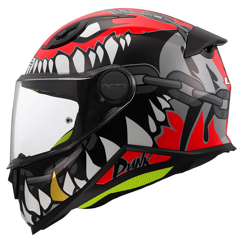 LS2 FF812 KID PUNK helmet Grey Red