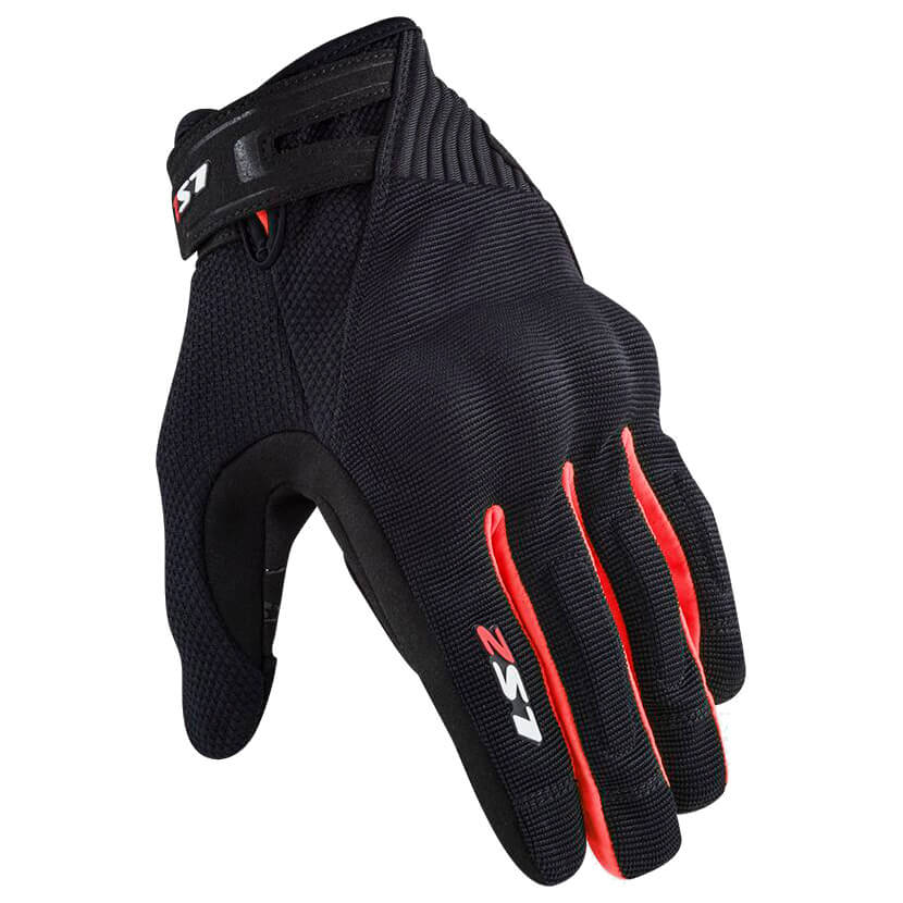 LS2 Dart 2 Man Gloves Black Red