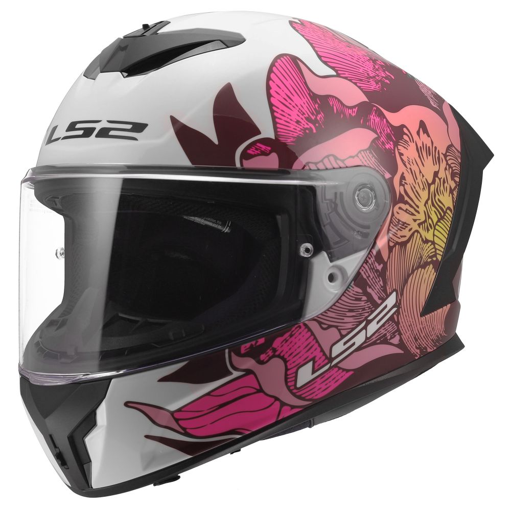 LS2 FF820 RAPID 3 POPPIES 2 Helmet White Pink