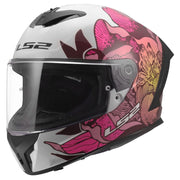 LS2 FF820 RAPID 3 POPPIES 2 Helmet White Pink