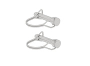 Fastening pins for ploughs with a fastening socket system