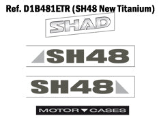 DARK GREY SH48 "SHAD" STICKERS