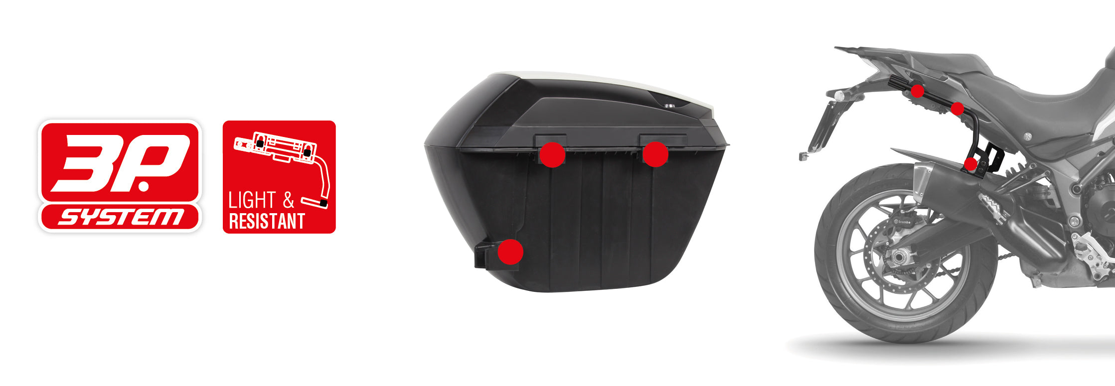 Side cases SH23 BLACK