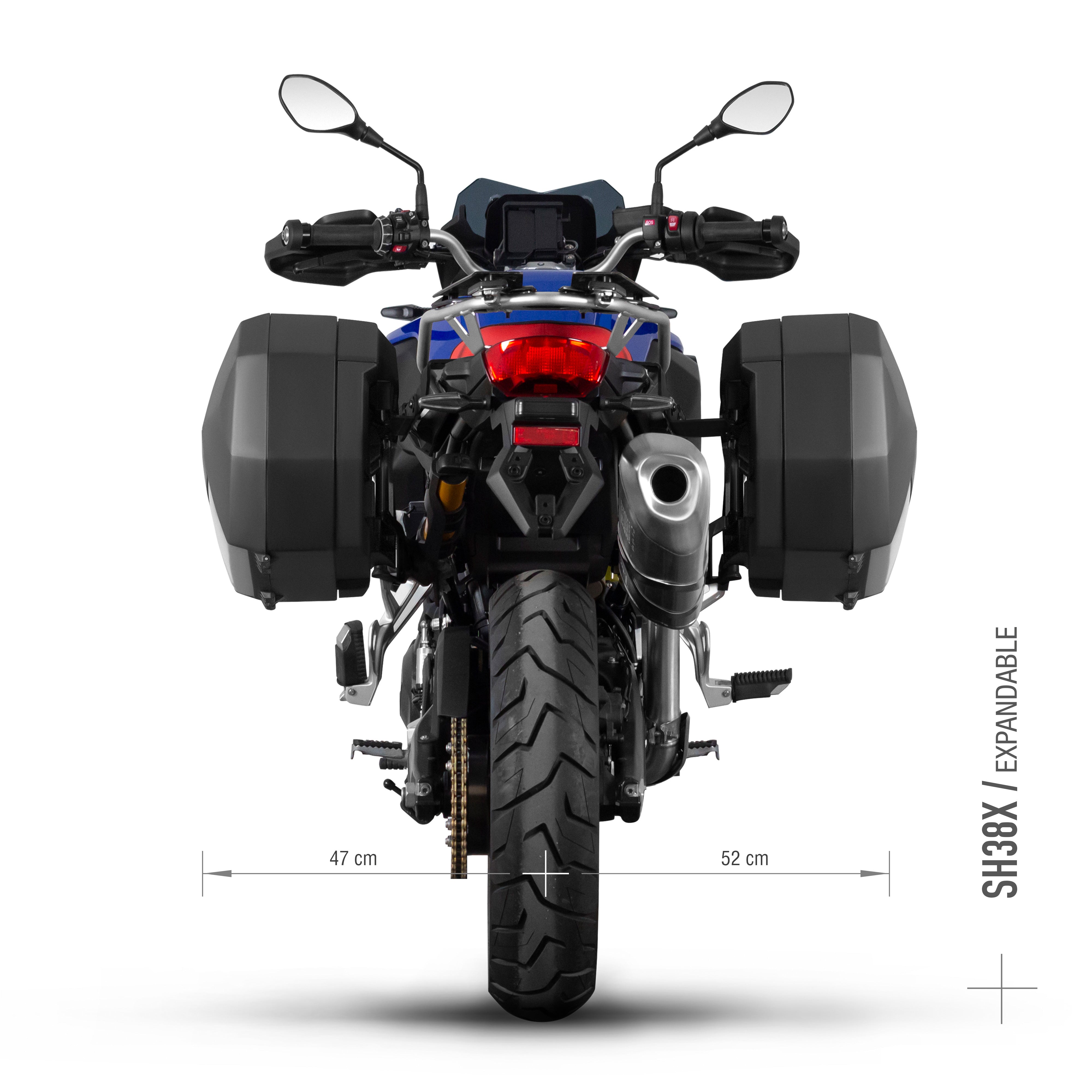 3P sistemos šoninio krepšio tvirtinimo rinkinys BMW F750GS/F800GS/F850GS/ADVENTURE/F900GS ADVENTURE