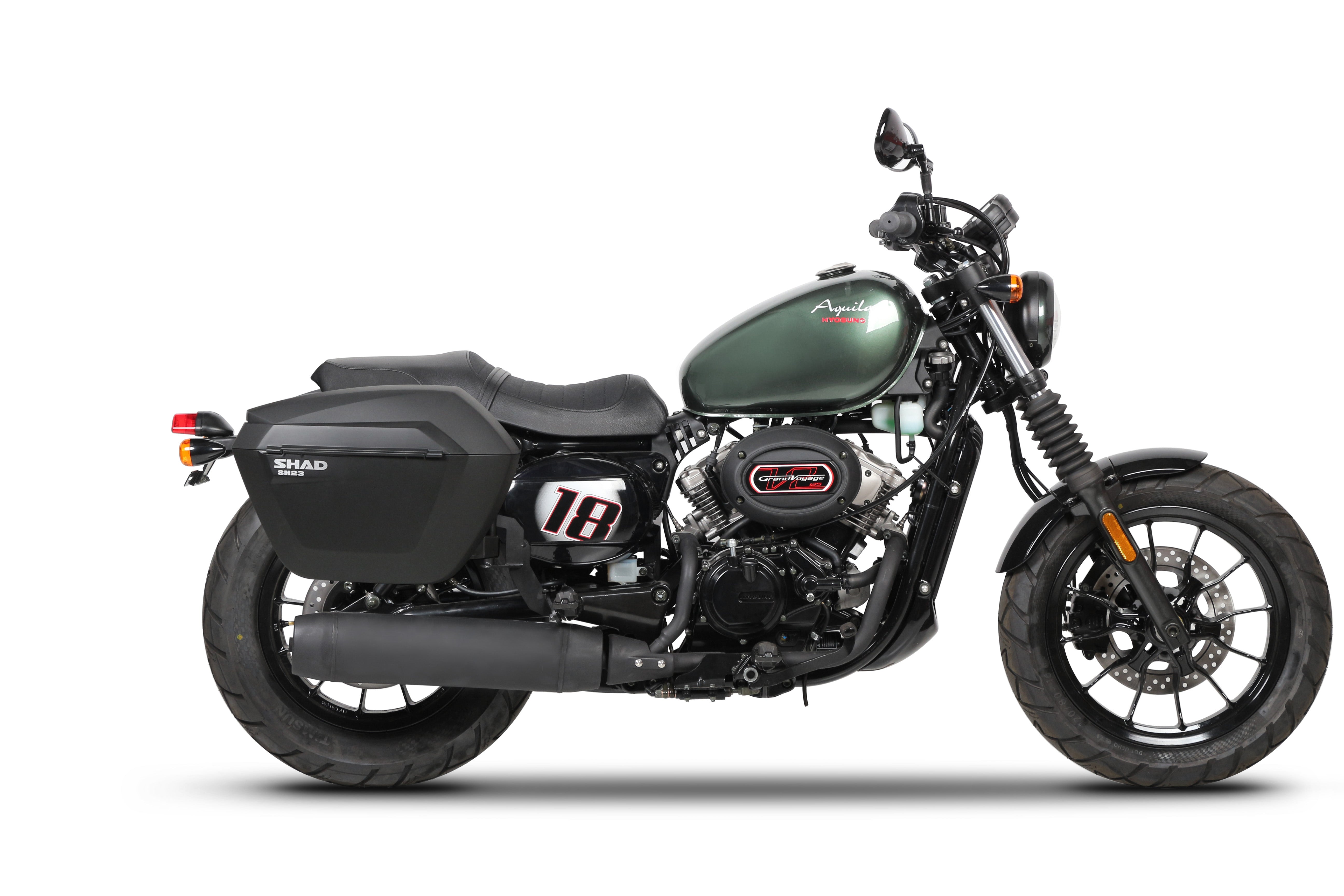 3P sistemos šoninio krepšio tvirtinimo rinkinys HYOSUNG GV 125 AQUILA