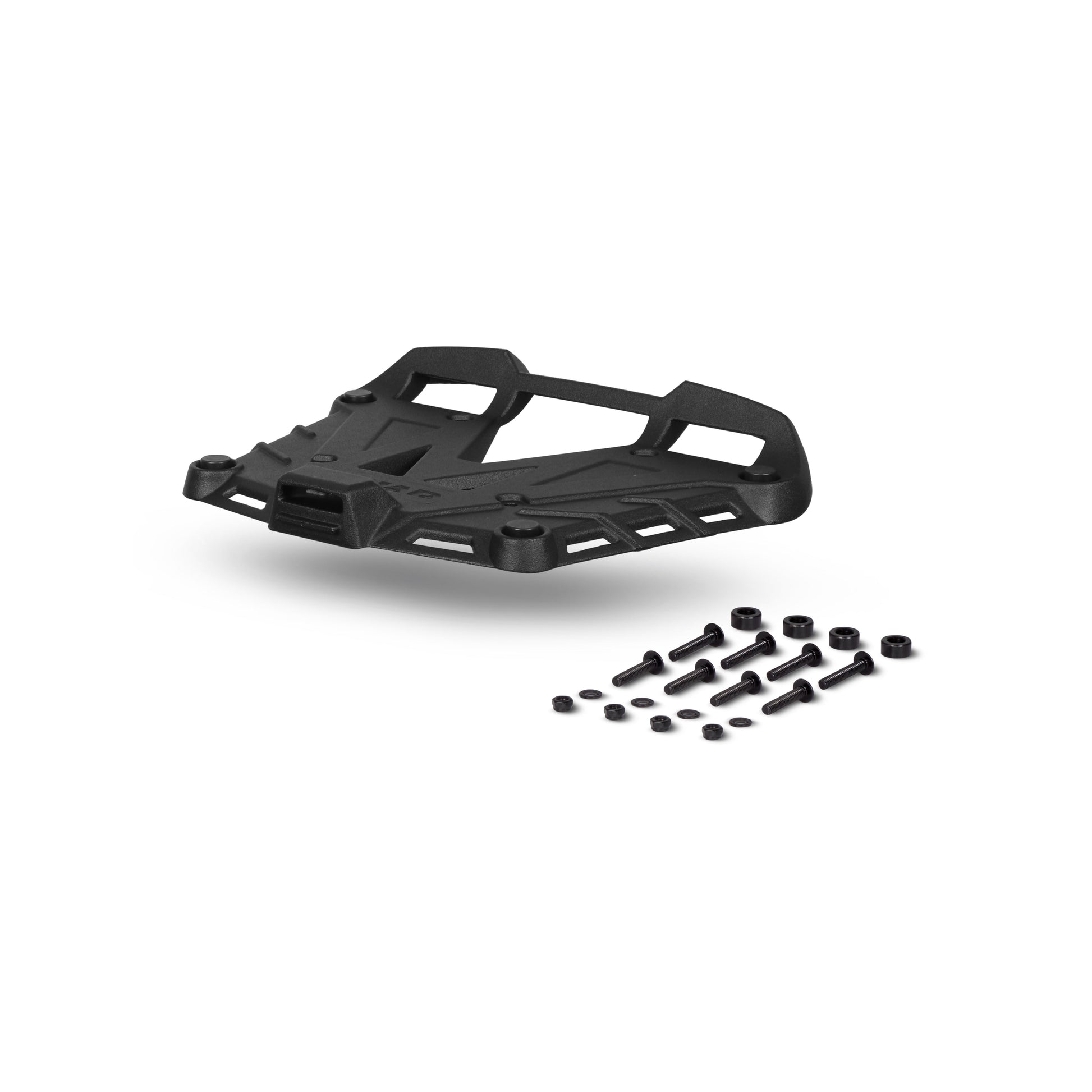 BLACK ALUMINIUM MOUNTING PLATE + SCREWS