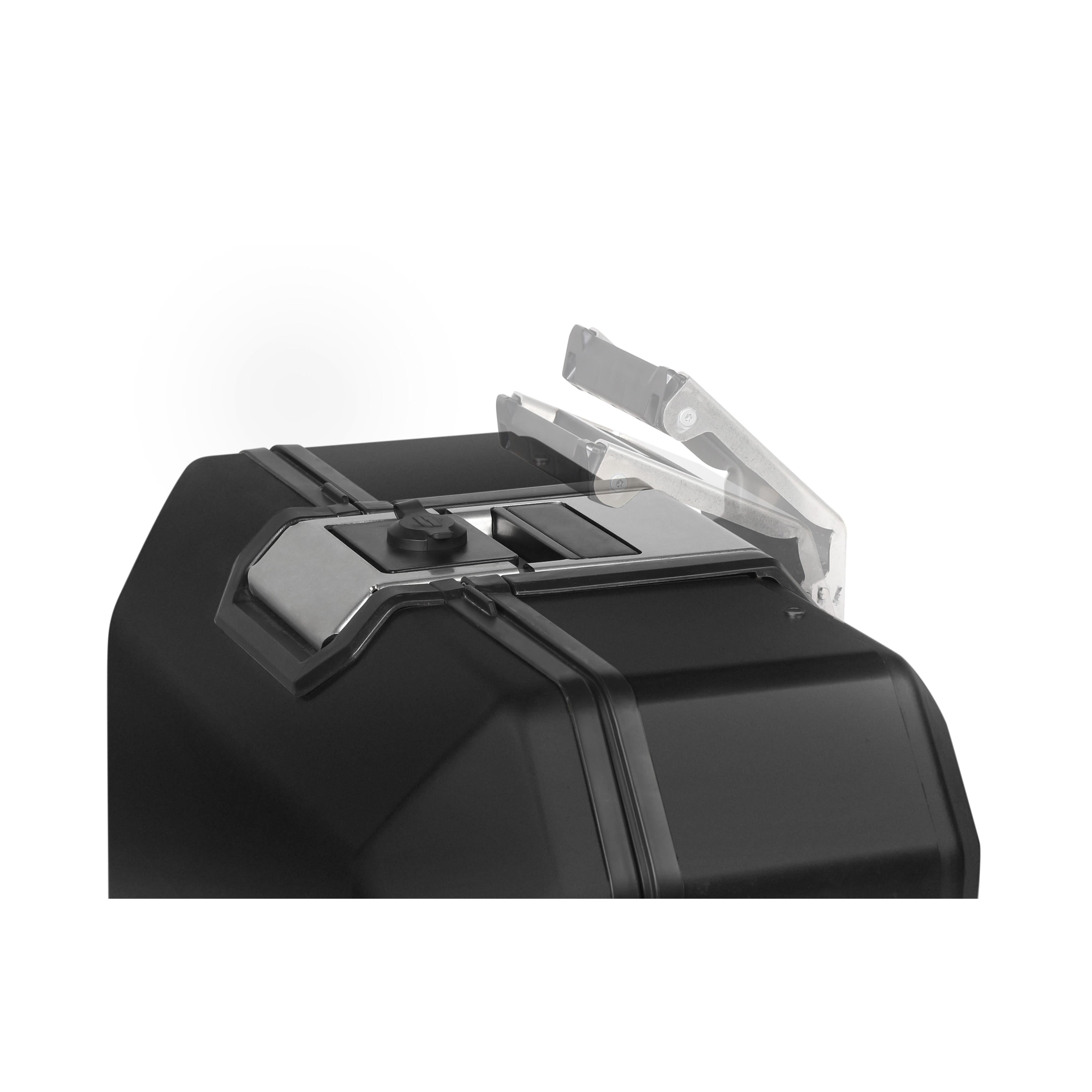 Kairysis šoninis krepšys TR47L TERRA BLACK EDITION