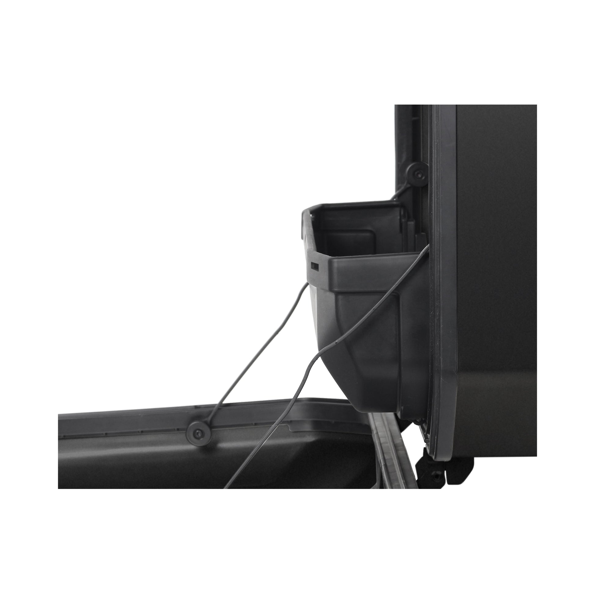 Kairysis šoninis krepšys TR47L TERRA BLACK EDITION