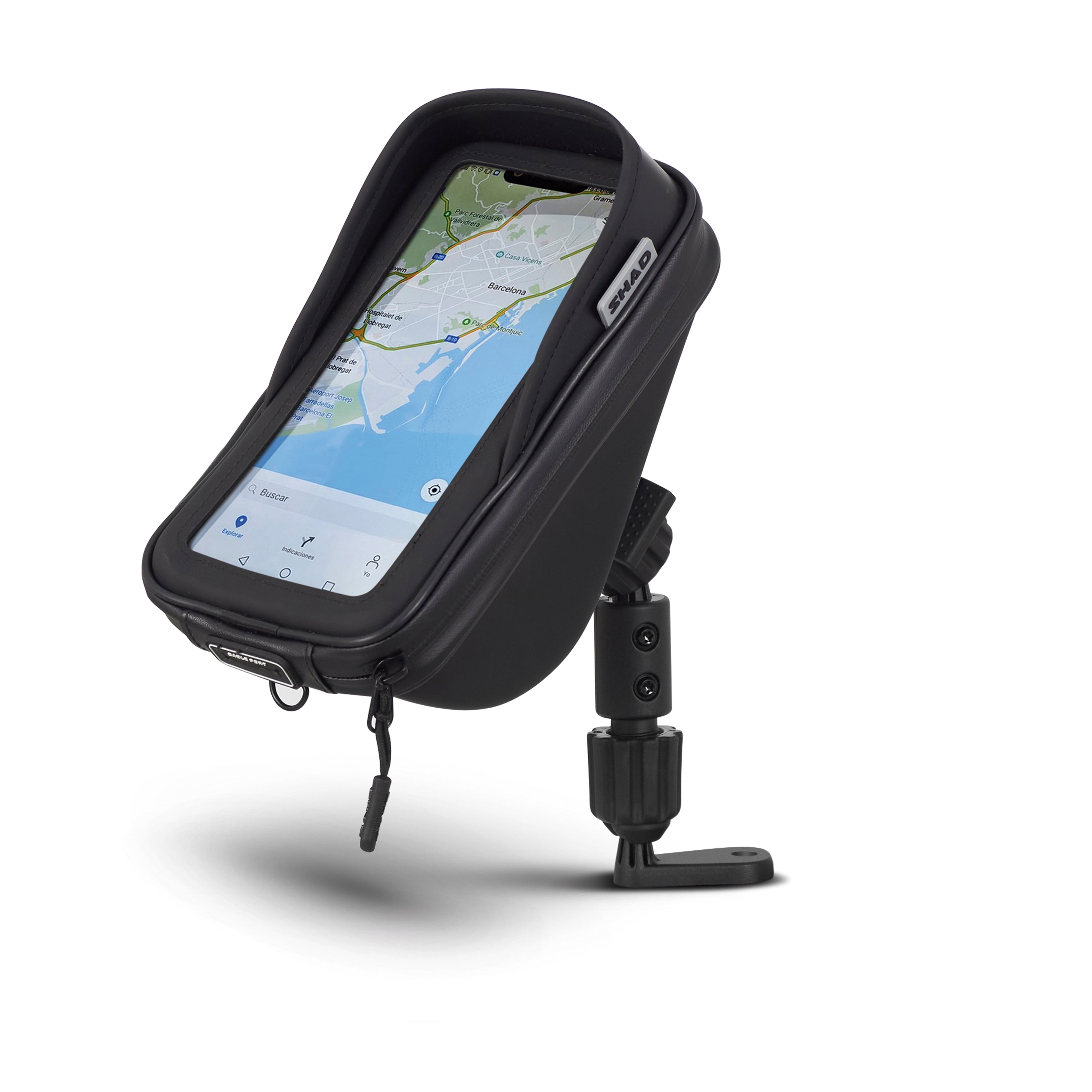 SMARTPHONE HOLDER SG76 WITH POCKET, 180 x 90 mm - MIRROR