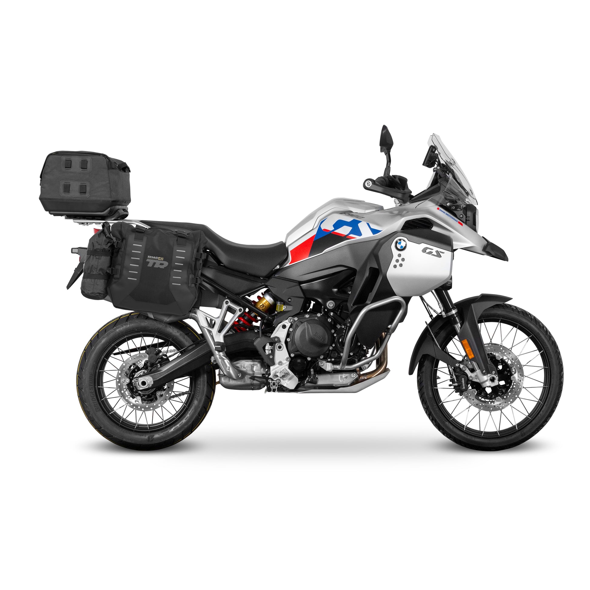 4P sistemos šoninio krepšio tvirtinimo rinkinys BMW F750GS/F800GS/F850GS/ADVENTURE/F900GS ADVENTURE