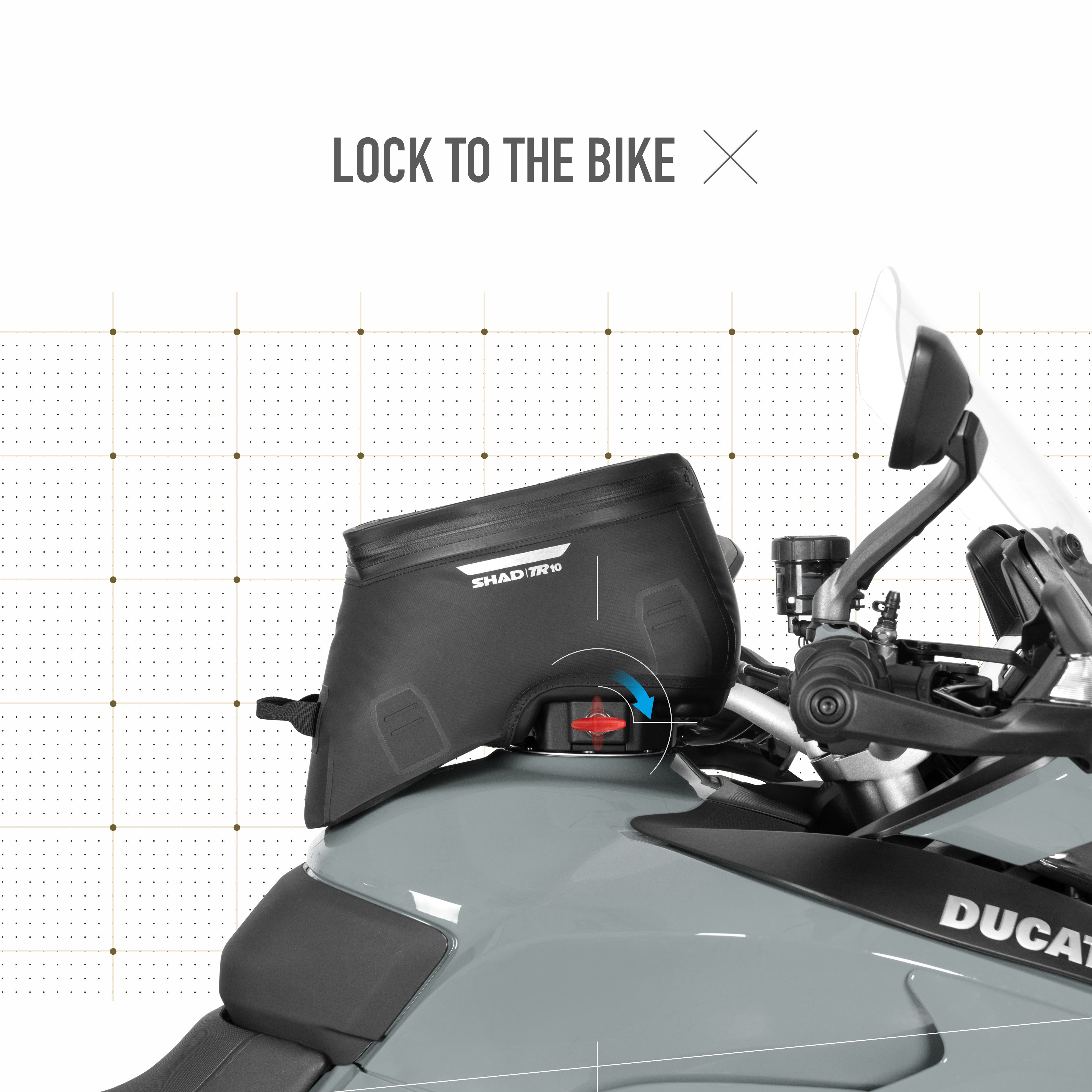 Click System WATERPROOF TANK BAG TR10CL