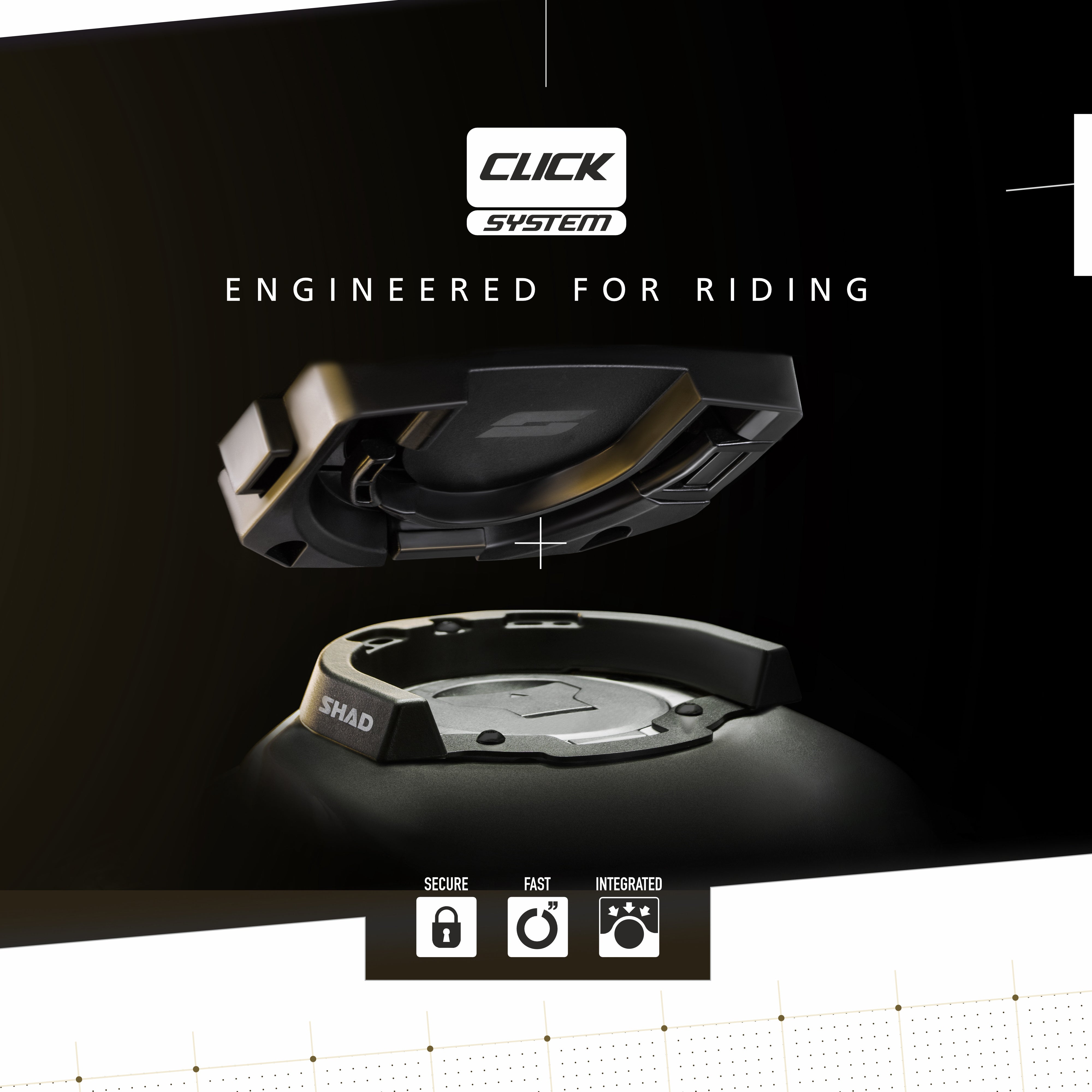 Click System WATERPROOF TANK BAG TR10CL