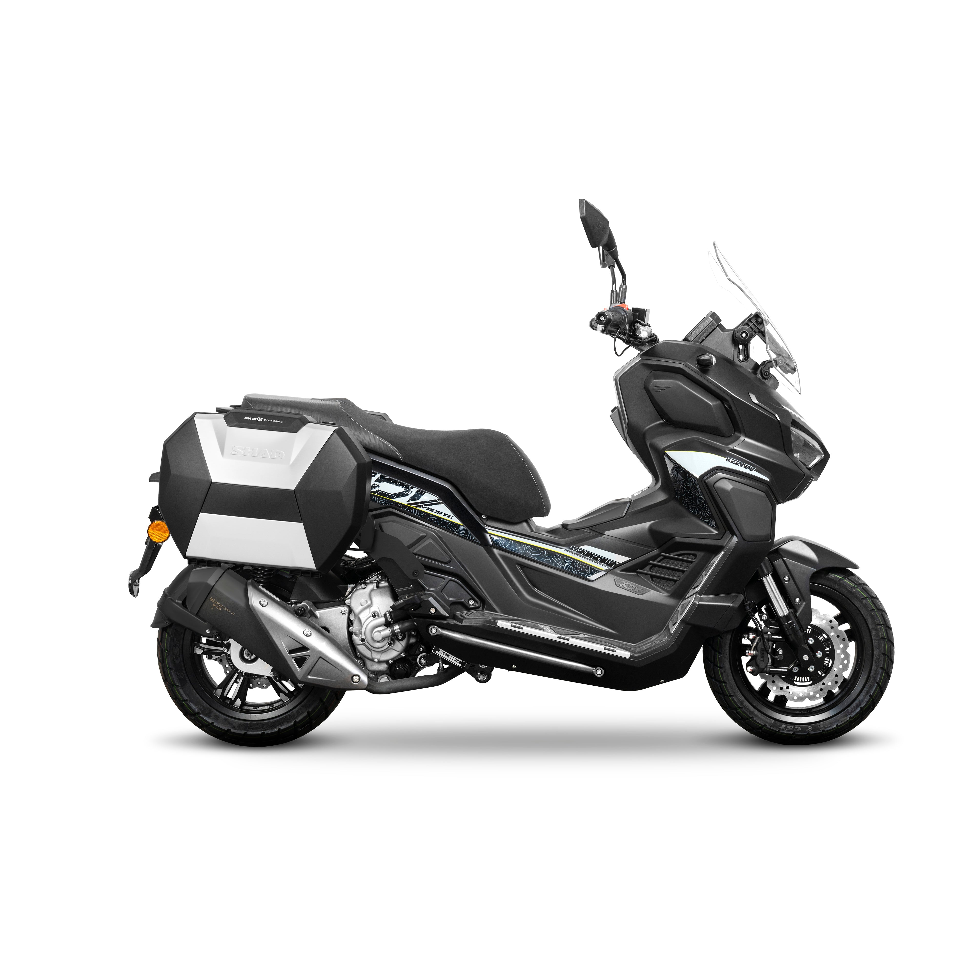 3P sistemos šoninio krepšio tvirtinimo rinkinys KEEWAY VIESTE XDV 125/300