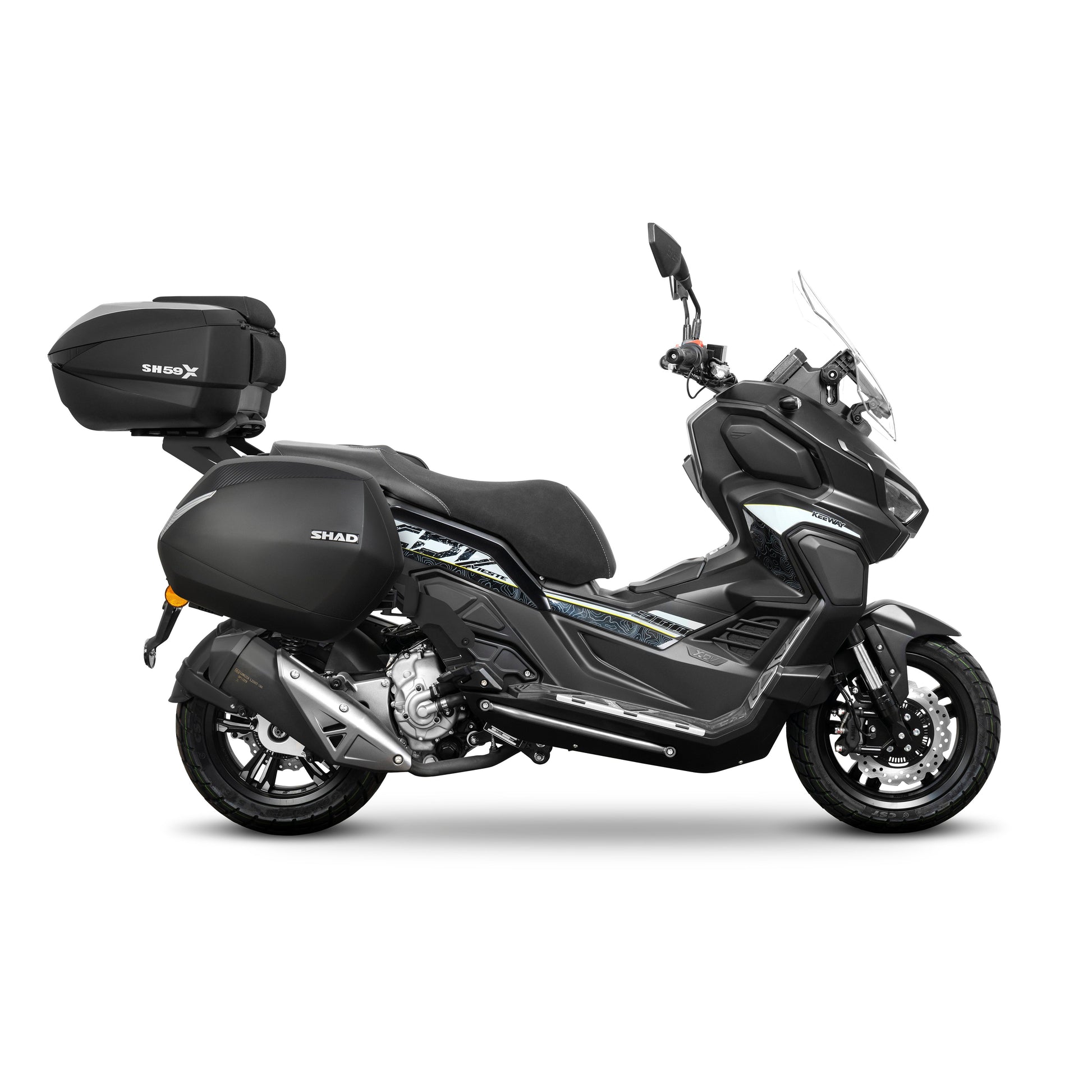 3P sistemos šoninio krepšio tvirtinimo rinkinys KEEWAY VIESTE XDV 125/300