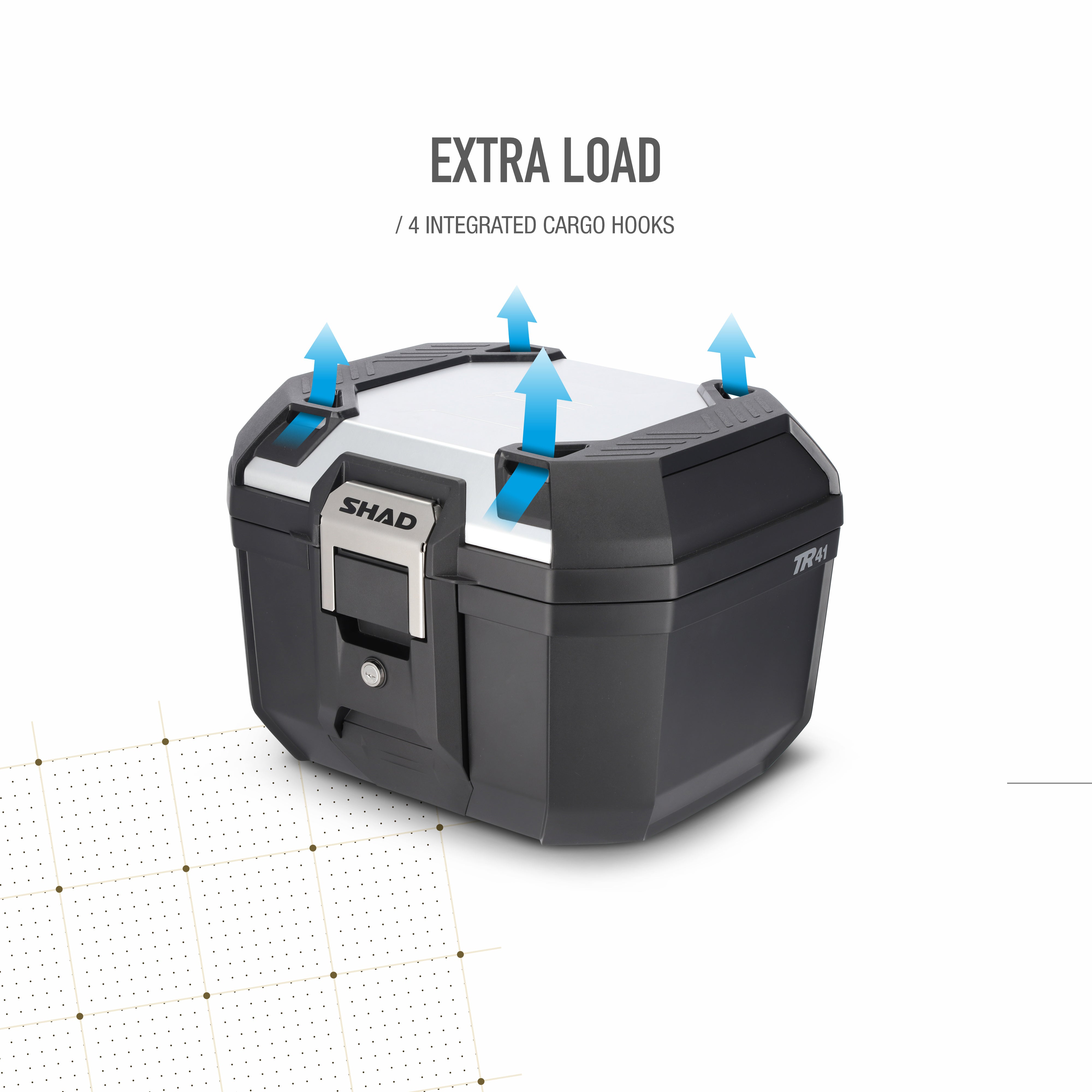Galinė daiktadėžė TR41 TERRA ALUMINIUM