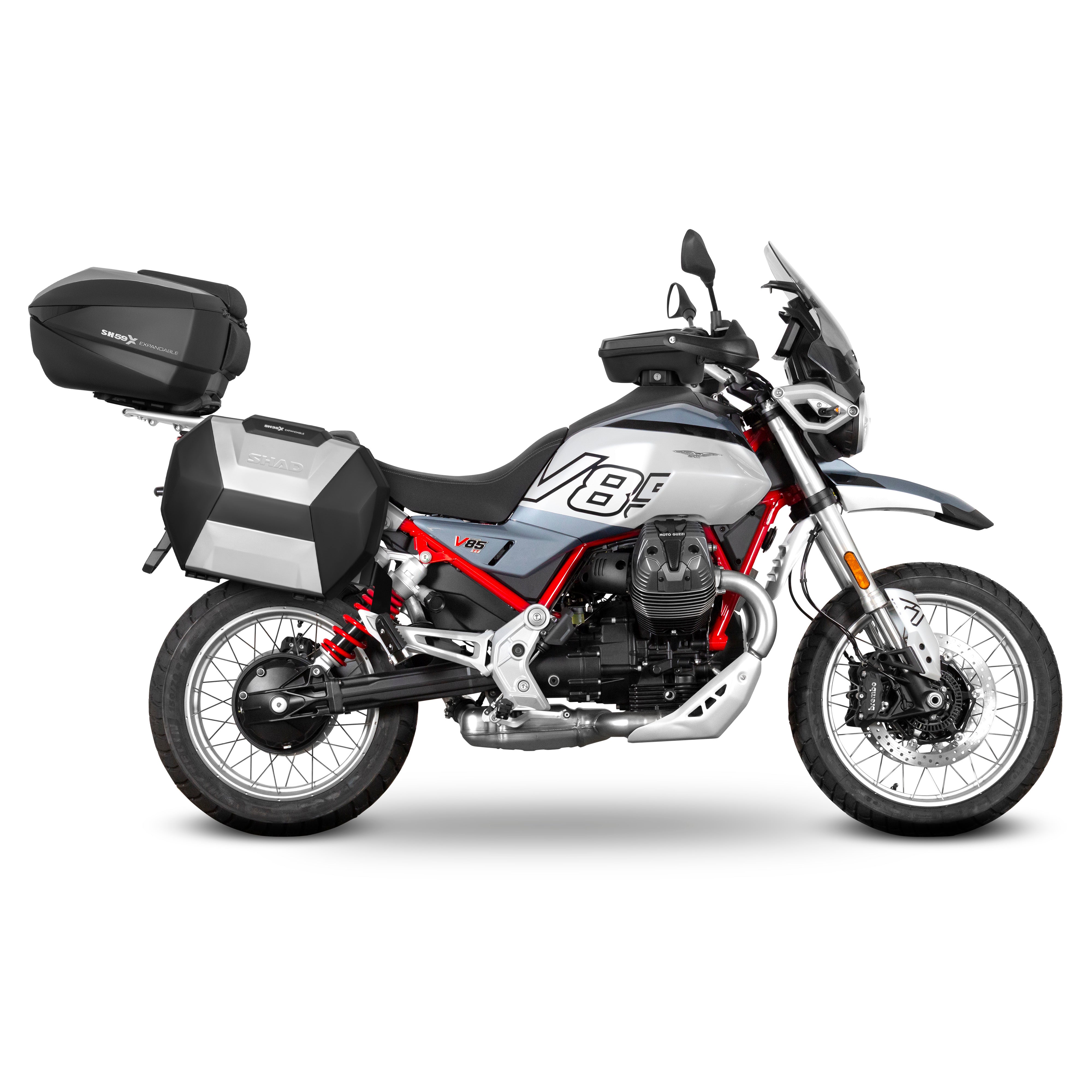 3P sistemos šoninio krepšio tvirtinimo rinkinys MOTO GUZZI V85 TT/ V85 TT TRAVEL