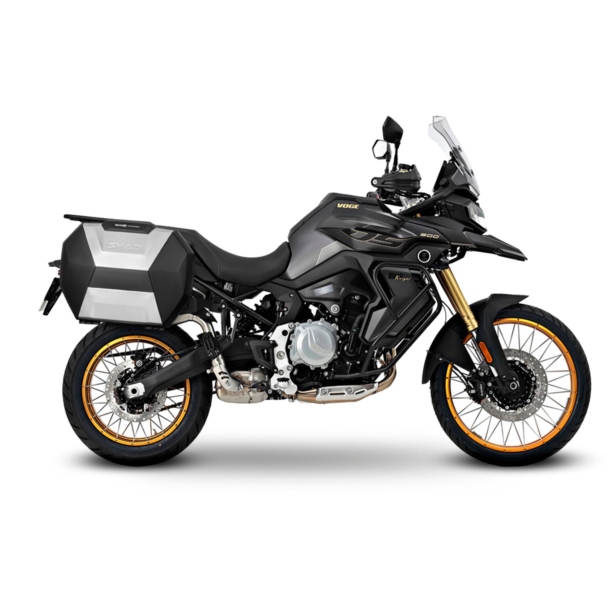 3P sistemos šoninio krepšio tvirtinimo rinkinys VOGE 900 DSX / BLACK KNIGHT