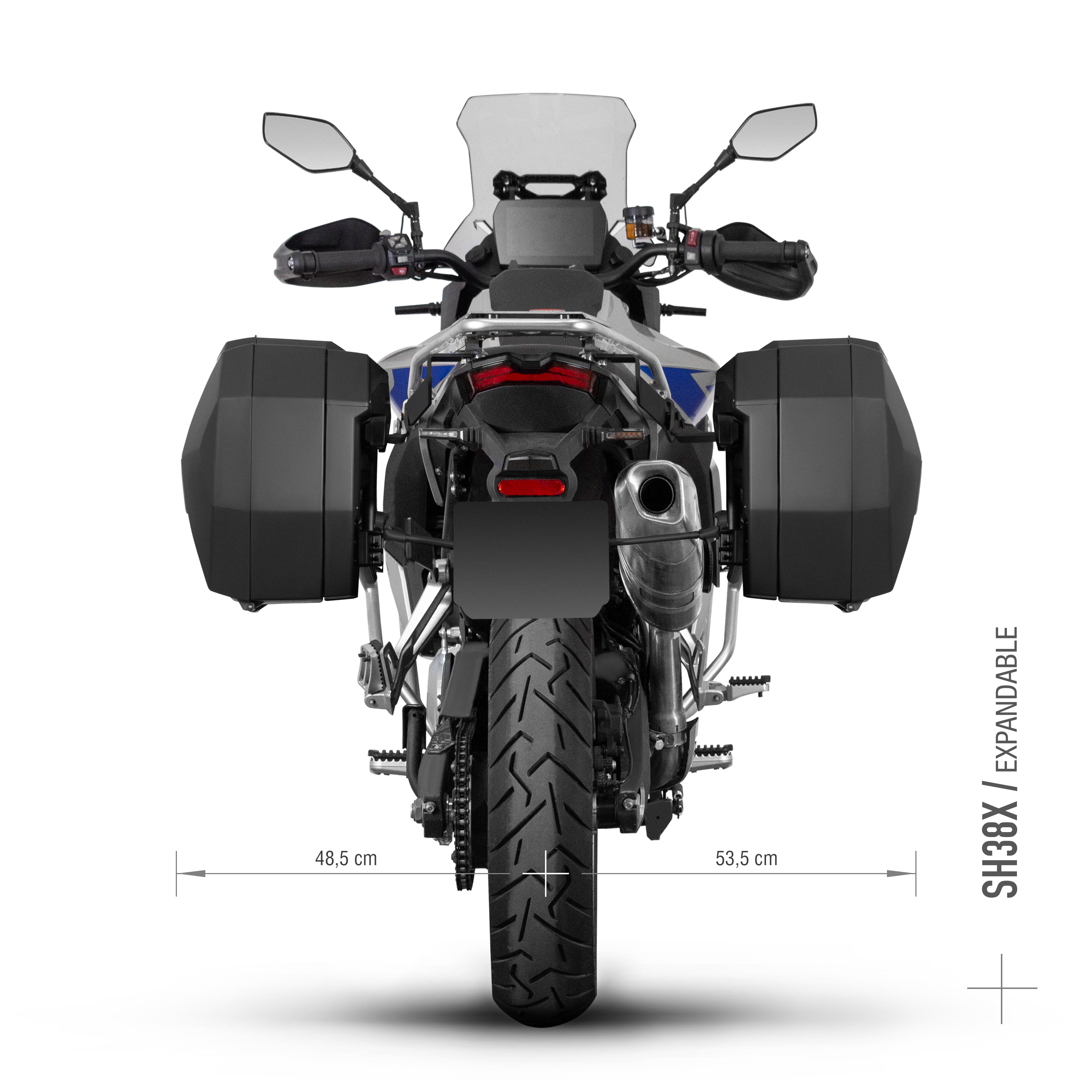 3P sistemos šoninio krepšio tvirtinimo rinkinys VOGE 900 DSX / BLACK KNIGHT