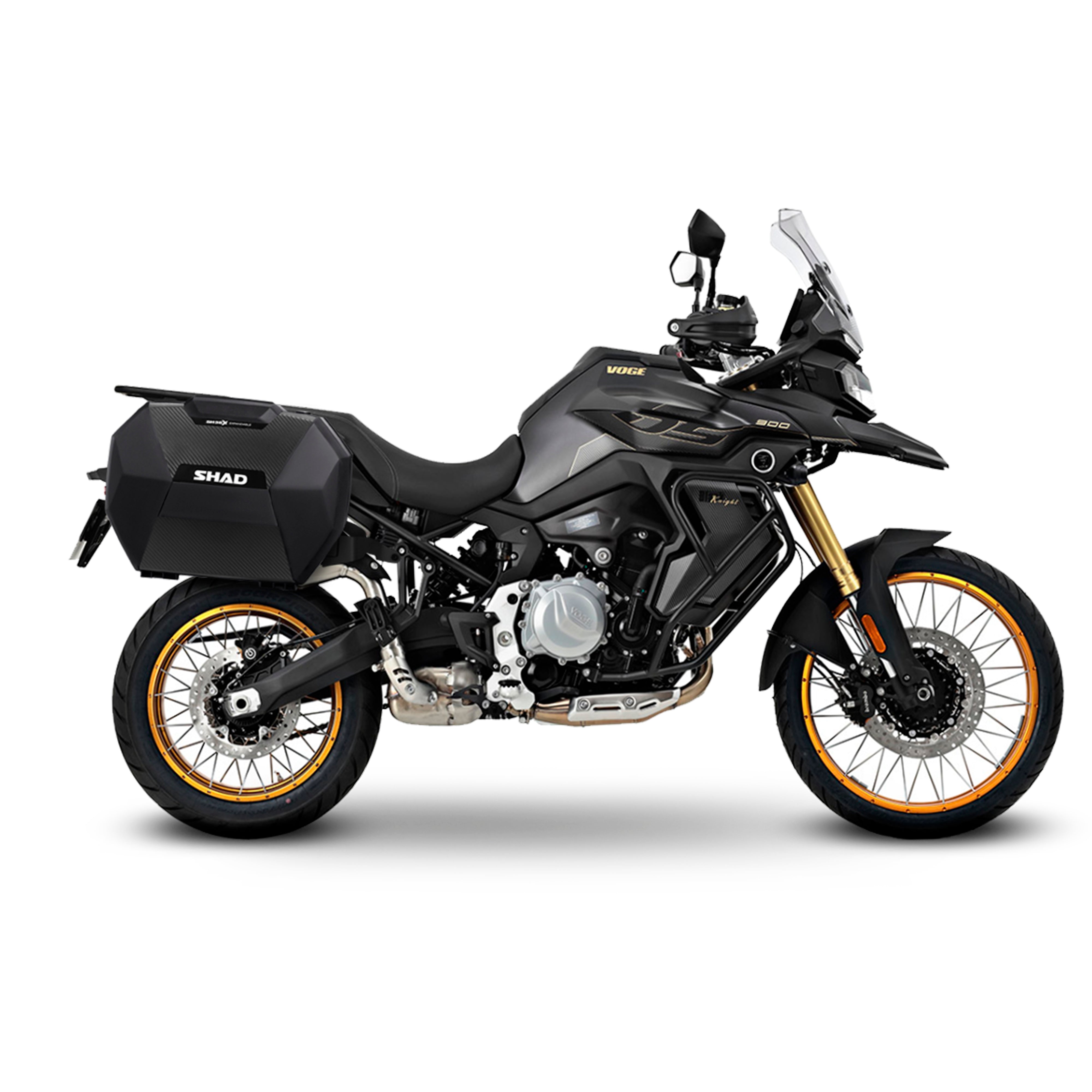 3P sistemos šoninio krepšio tvirtinimo rinkinys VOGE 900 DSX / BLACK KNIGHT