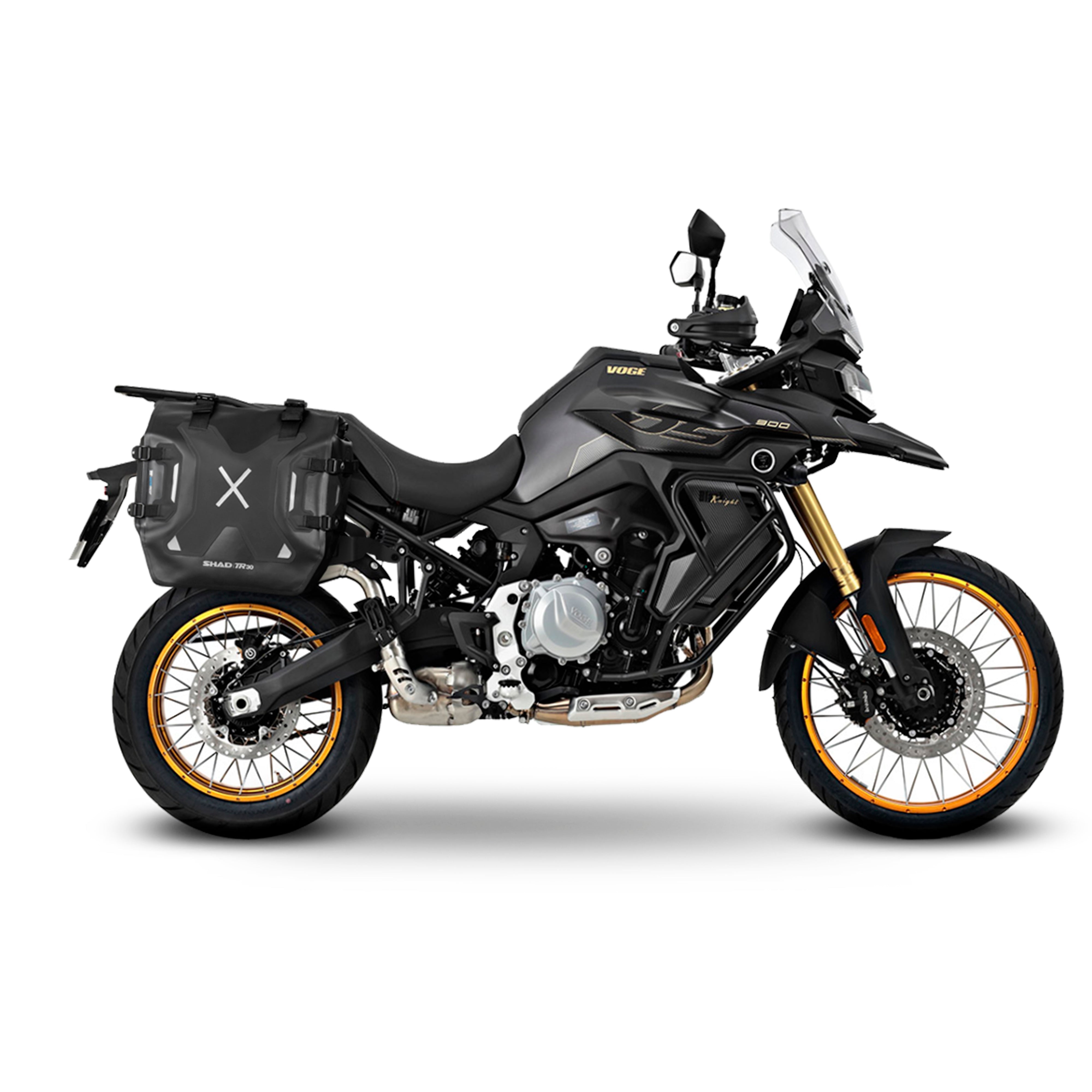 3P sistemos šoninio krepšio tvirtinimo rinkinys VOGE 900 DSX / BLACK KNIGHT