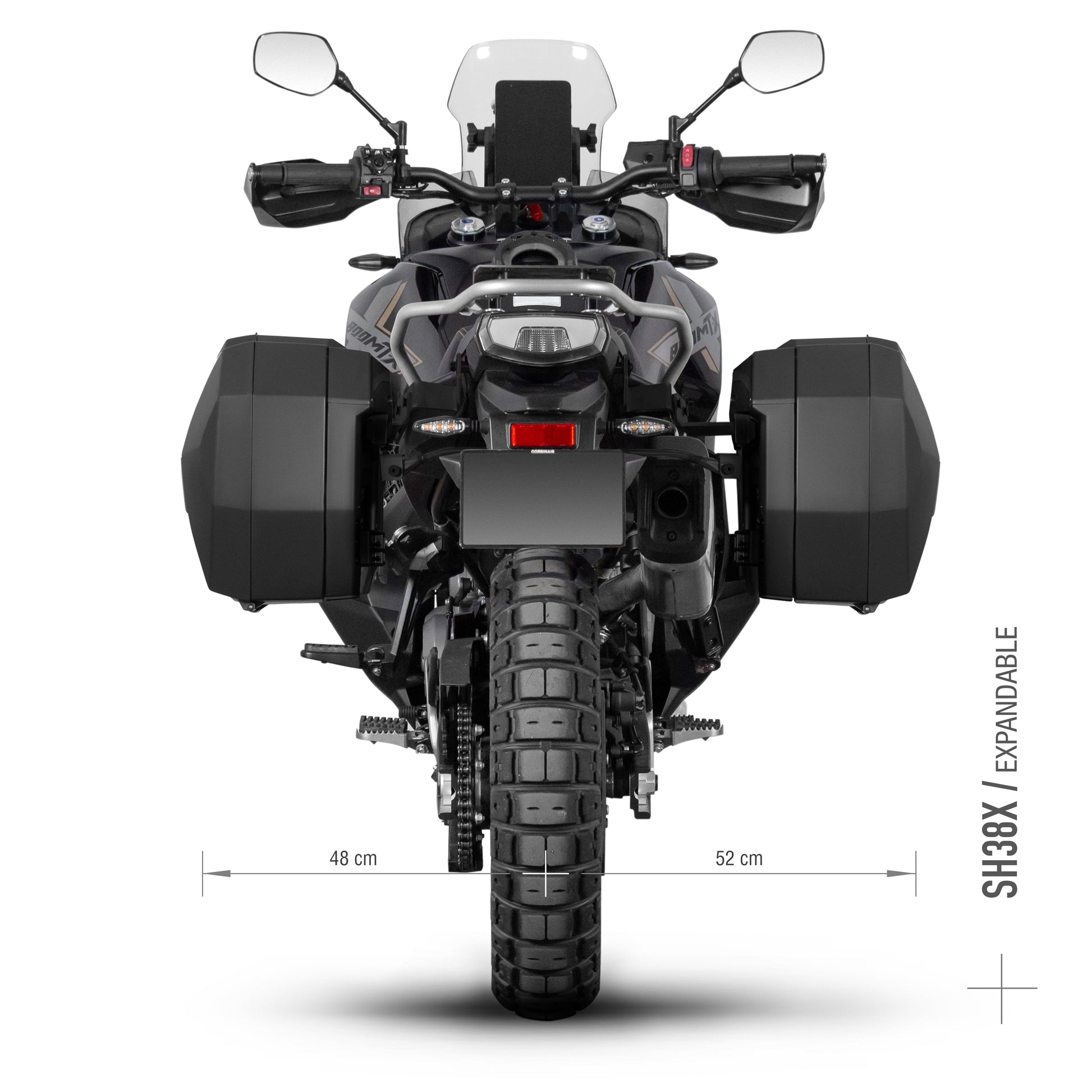 3P sistemos šoninio krepšio tvirtinimo rinkinys CF MOTO 800 MTX