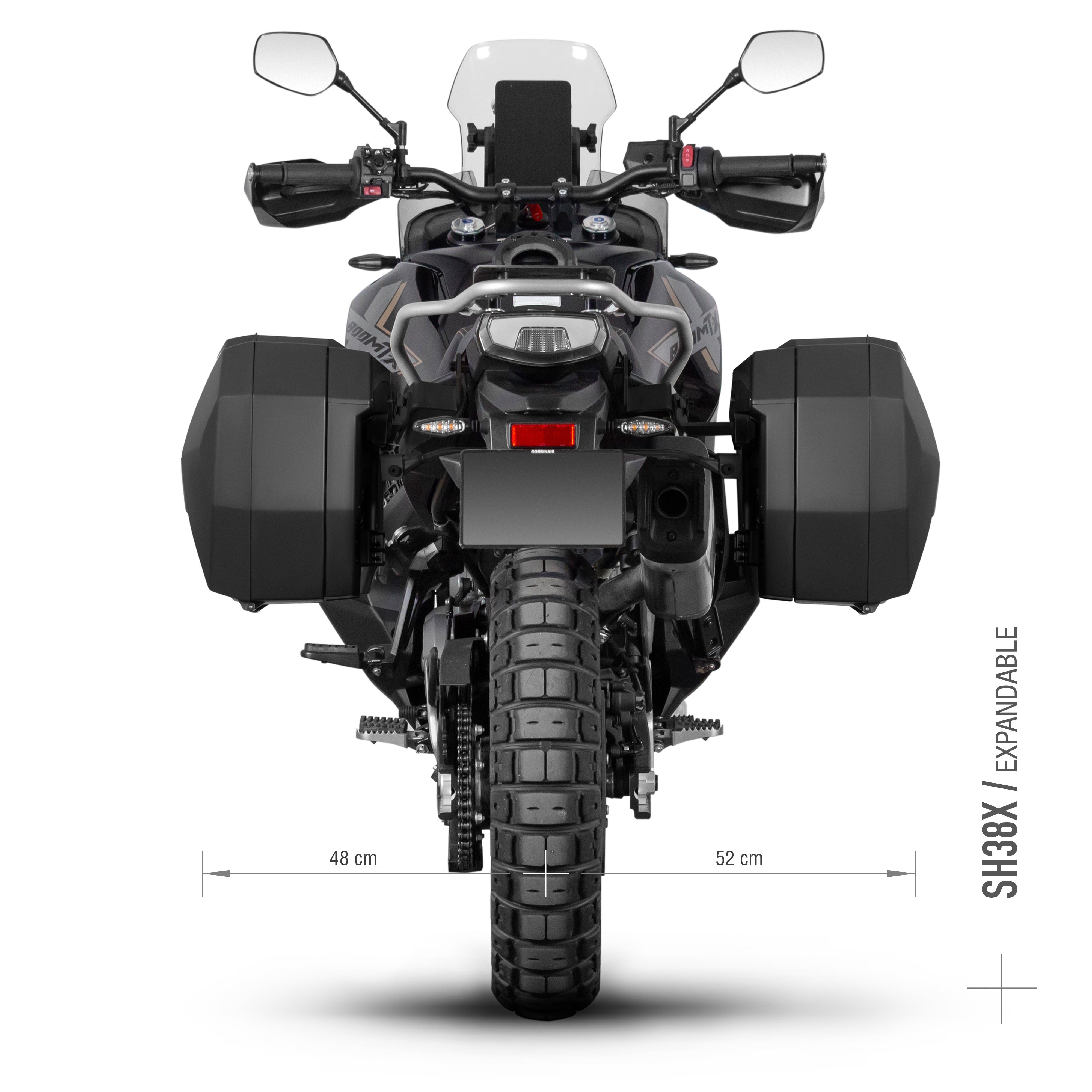 3P sistemos šoninio krepšio tvirtinimo rinkinys CF MOTO 800 MTX