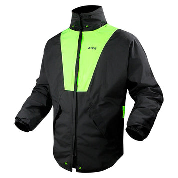 LS2 X-Rain Unisex Jacket - Black H-V Yellow