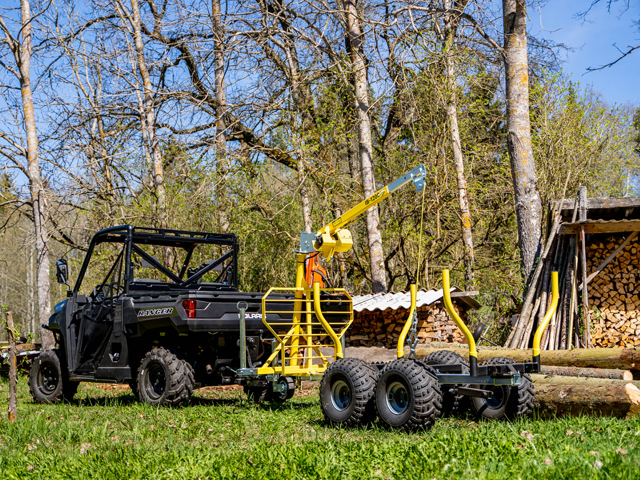 Medienos priekaba IB 1200 (ATV / UTV)