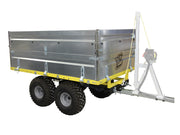 Side dump platform for a trailer: FD-1200 with box extensions