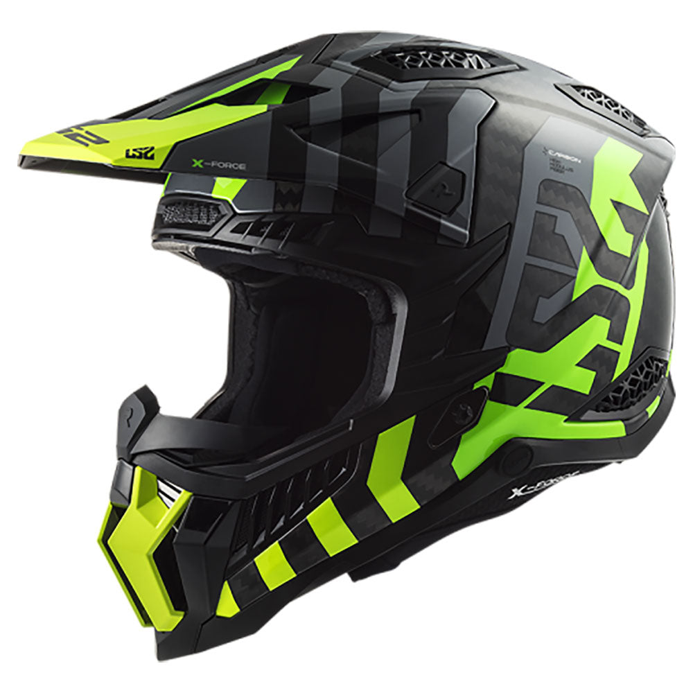 LS2 MX703 C X-FORCE ŠALMAS - BARRIER H-V Yellow Green