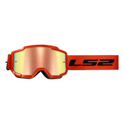 Akiniai LS2 CHARGER GOGGLE H-V Orange/Iridium Visor