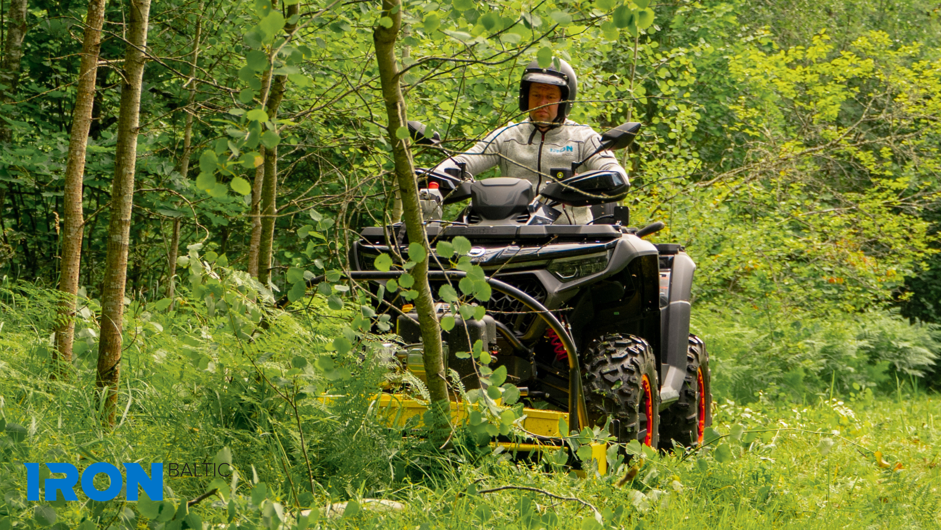 Front-mounted ATV mower