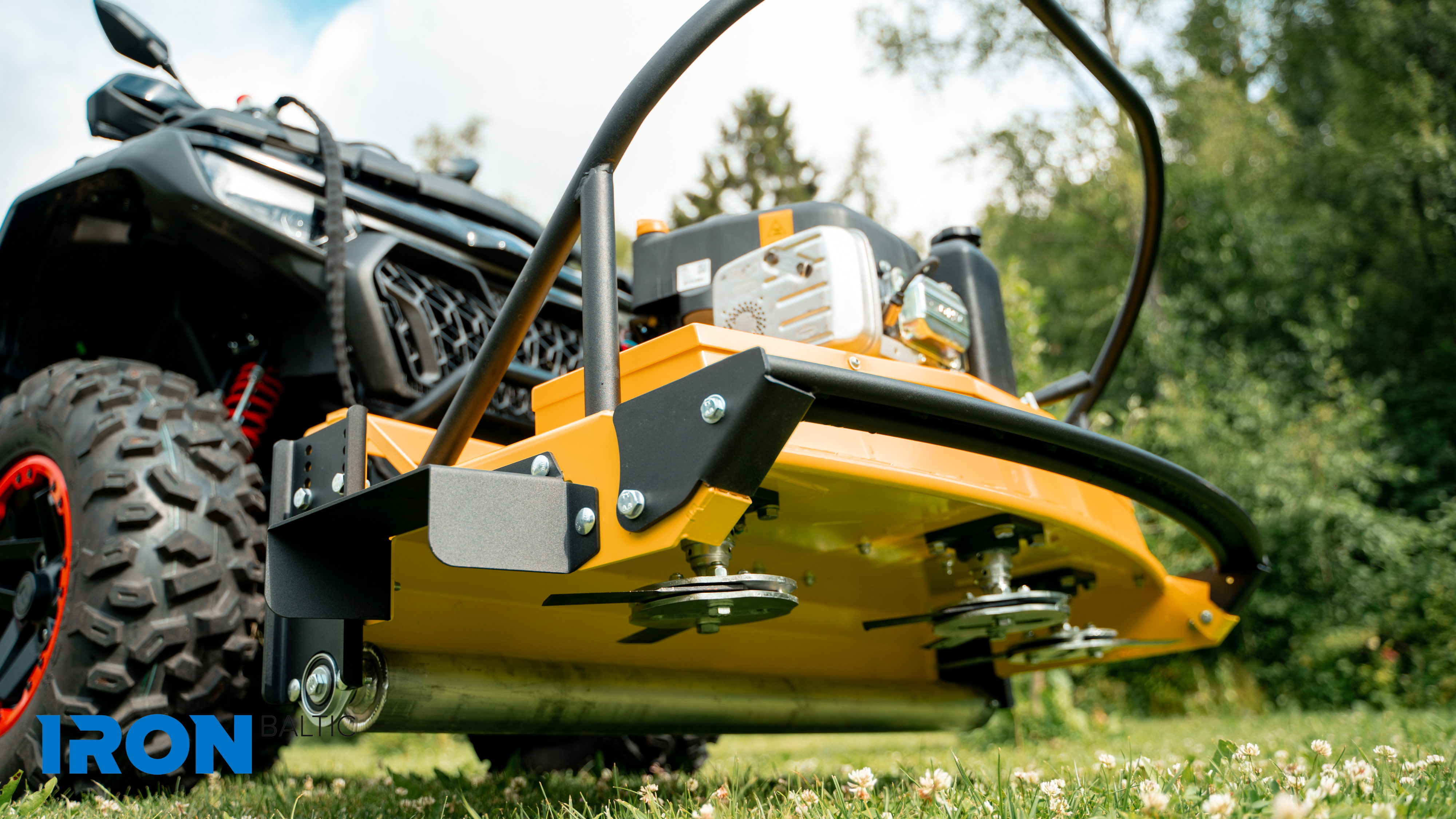 Front-mounted ATV mower