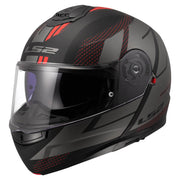 LS2 FF908 STROBE 2 ŠALMAS - CODE BLACK GREY