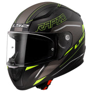 LS2 FF353 RAPID 2 ROKKU helmet Matt Black Hi-Vis Yellow