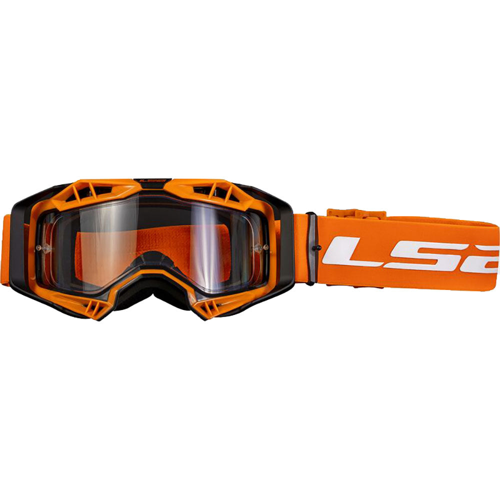 Akiniai LS2 AURA ENDURO SERIES GOGGLE Black H-V Orange/Clear Visor