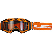 Akiniai LS2 AURA ENDURO SERIES GOGGLE Black H-V Orange/Clear Visor