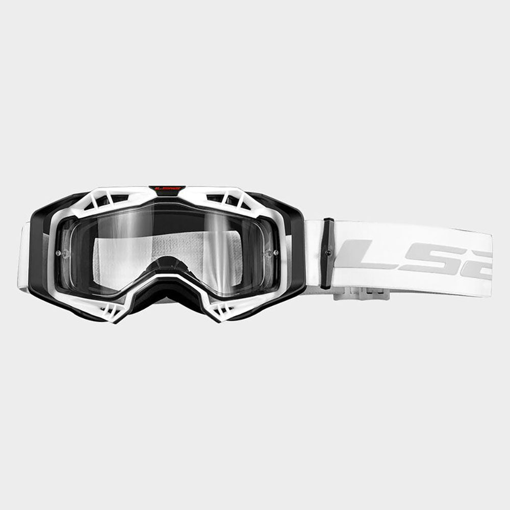 Akiniai LS2 AURA ENDURO SERIES GOGGLE Black White/Clear Visor