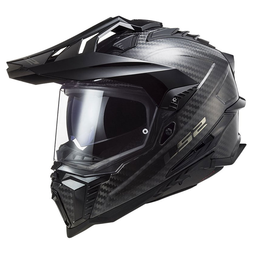LS2 MX701 C EXPLORER ŠALMAS - Solid Gloss Carbon