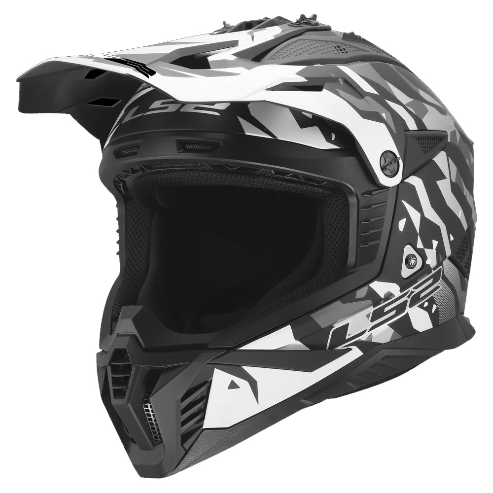 LS2 MX708 FAST 2 GROTESK Helmet Black Grey