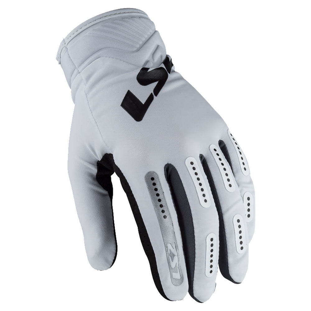LS2 Bend Man Gloves White Grey