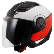LS2 OF616 AIRFLOW 2 ŠALMAS - COVER Matt White Red