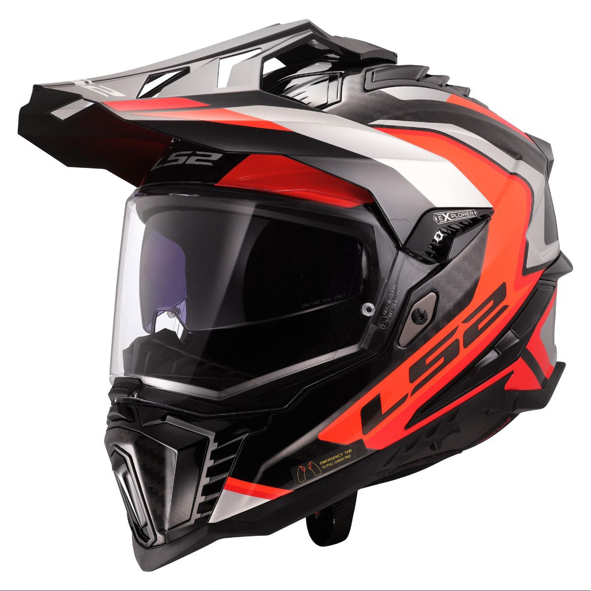 LS2 MX701 C EXPLORER ŠALMAS -  FRONTIER 2 Red
