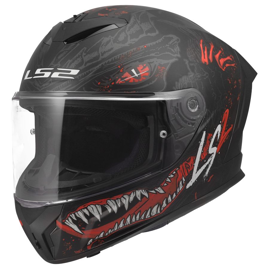 LS2 FF820 RAPID 3 KAIJU 2 Helmet Black Red White