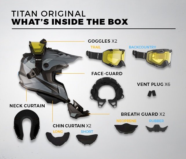 CKX HELMET TITAN ORI DL SIDEHILL WHITE